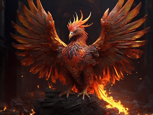 Majestic Phoenix ressuscita das cinzas em uma impressionante obra de arte digital