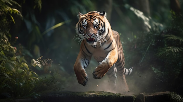 Majestic Tiger em Leap Generative AI