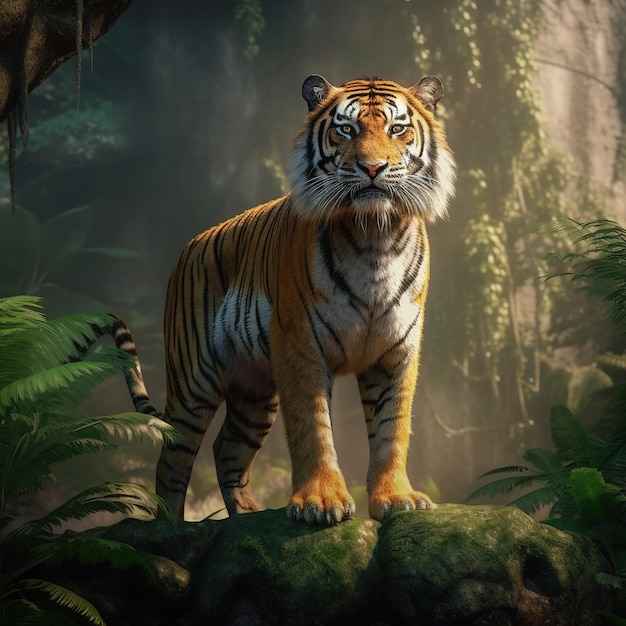 Majestic Tiger Illustration