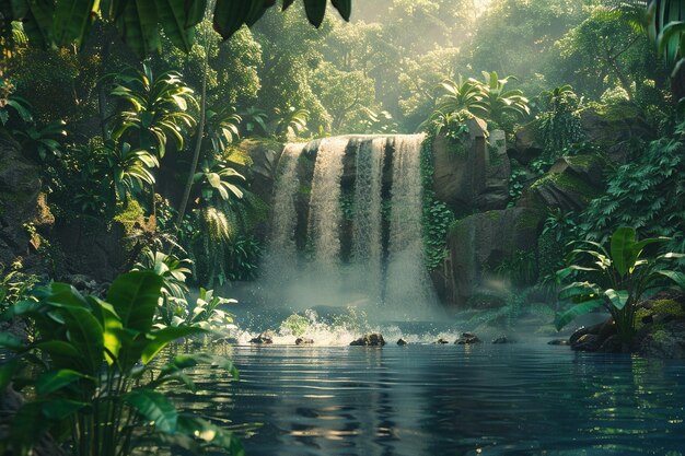 Majesticas cascadas ocultas en lo profundo de la selva