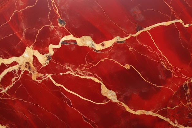 Foto majesticas veias de mármore em vermelho e dourado