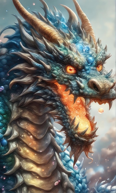 majestoso dragão chinês