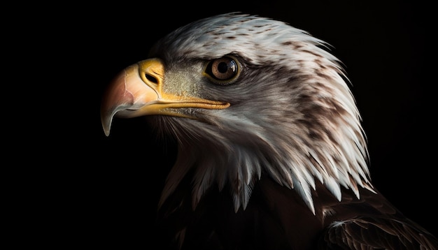 Majestuosa águila calva de la libertad americana generada por IA