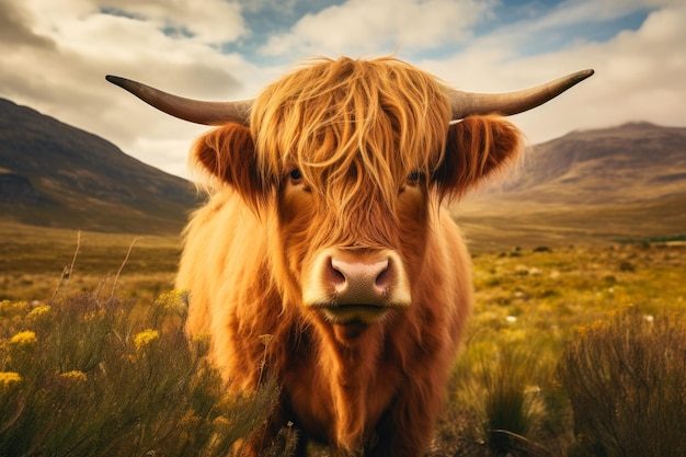 Foto la majestuosa belleza de la vaca irlandesa