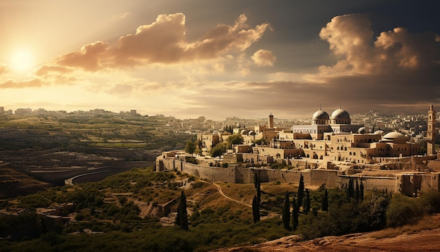 Foto la majestuosa ciudad de israel de la biblia ultra hd