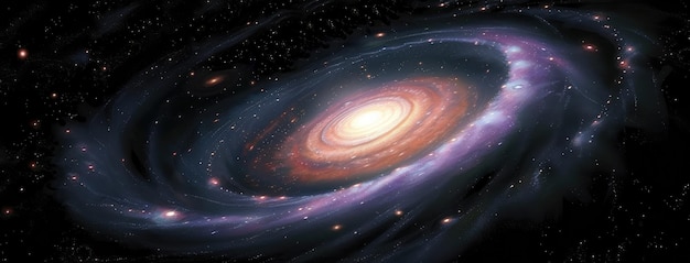 La majestuosa galaxia espiral en el cosmos