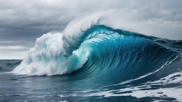 La majestuosa ola del océano capturada en movimiento dinámico