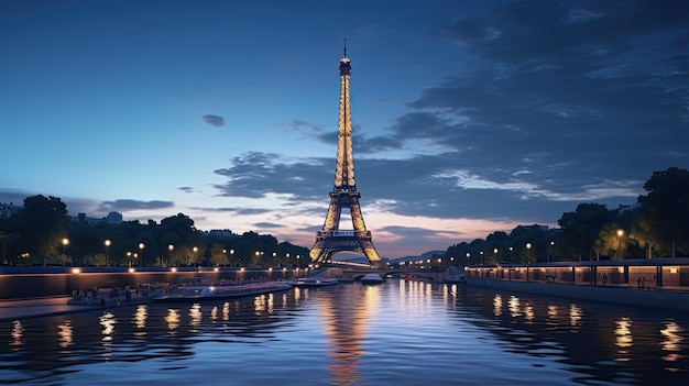 La majestuosa Torre Eiffel en París