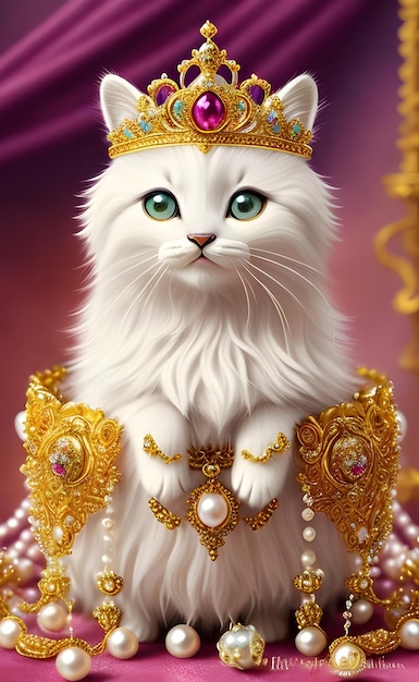 La majestuosidad de un gatito real cinematográfico Un cuento felino real Generación de IA