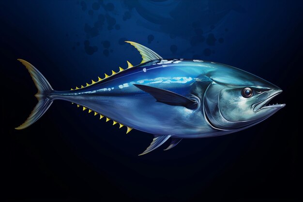 Foto el majestuoso atún de aleta azul thunnus thynnus una maravilla de agua salada ar 32