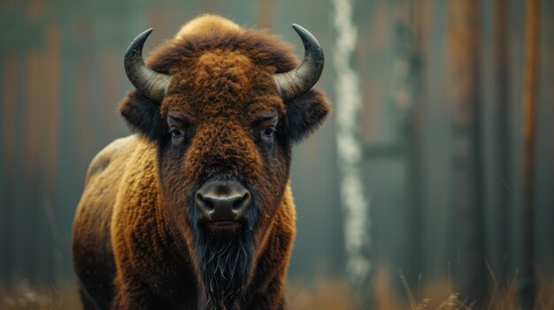 El majestuoso bisonte en su hábitat natural