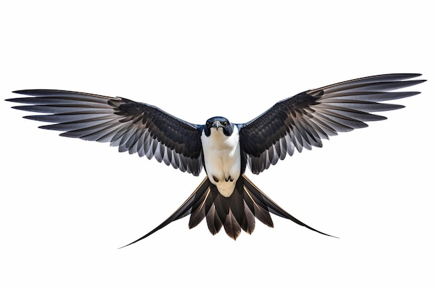 El majestuoso cometa de cola de golondrina en un vuelo elegante