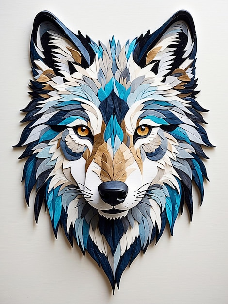 El majestuoso lobo de papel