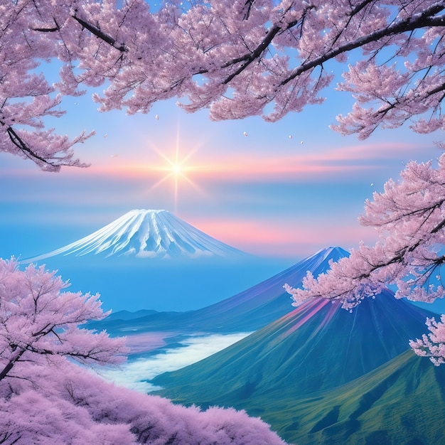 El majestuoso Monte Fuji, el punto de referencia icónico de Japón