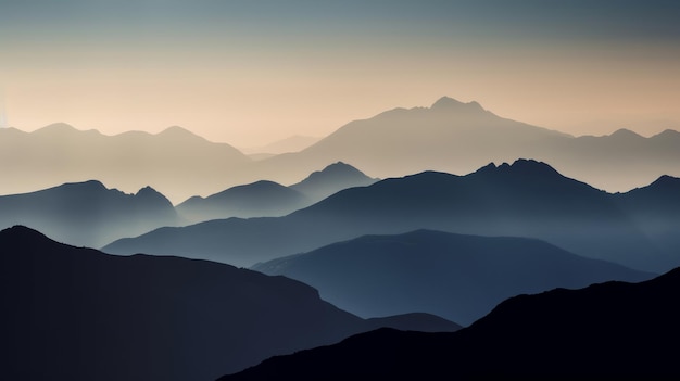 Majestuoso paisaje de la cordillera para los entusiastas de los viajes, los excursionistas o aquellos que buscan un fondo de pantalla relajante.