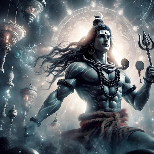 Foto el majestuoso señor shiva