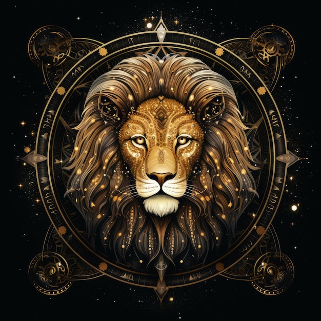 majestuoso signo del zodiaco leo