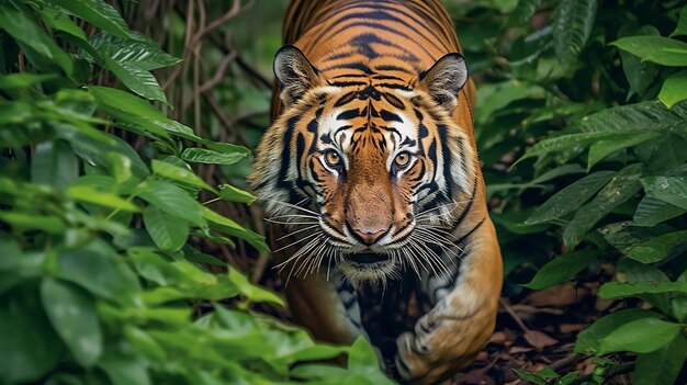 El majestuoso tigre capturado en su hábitat natural