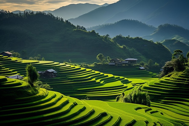 Los majestuosos campos de arroz en terrazas de Pa Pong Peang Una joya impresionante en el norte de Tailandia Chiang