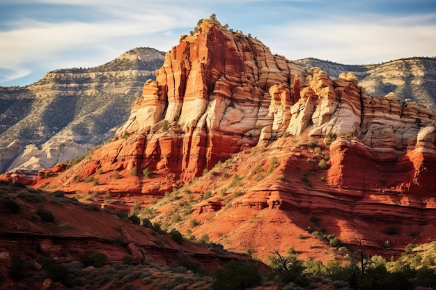 Majestuosos monolitos imponentes formaciones rocosas rojas del suroeste de Estados Unidos