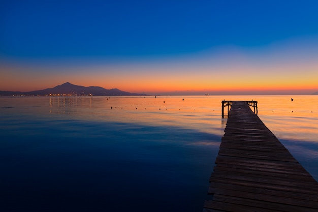 Majorca Muro Strandsonnenaufgang Alcudia Bay Mallorca