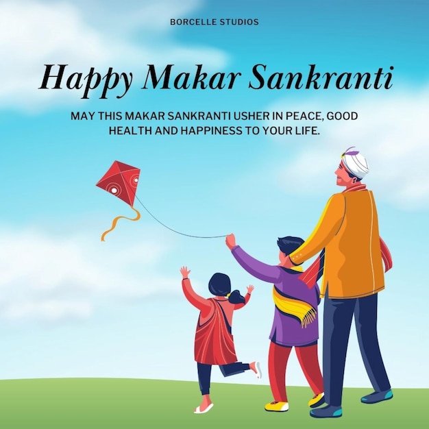 Makar Sankranti criativo