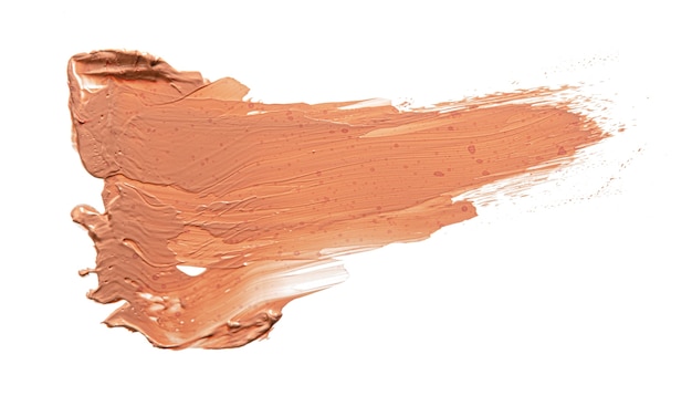 Make-up Foundation Swatch isoliert auf weiß