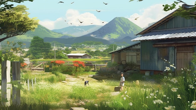 Makoto Shinkai-Hintergrund