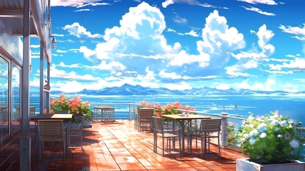 Makoto Shinkai-Hintergrund