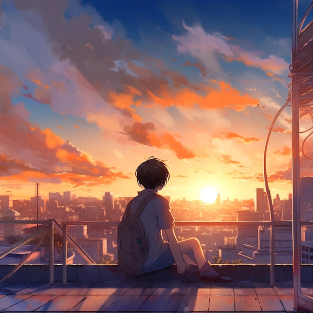 Makoto Shinkai-Hintergrundästhetik