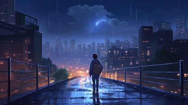 Makoto Shinkai-Hintergrundästhetik