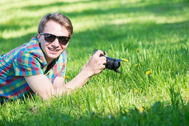 Makro auf Gras