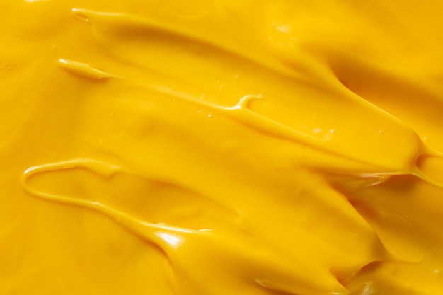 Makro-Butter-Textur, Butter-Textur-Hintergrund, Nahaufnahme der geöffneten gelben Butter