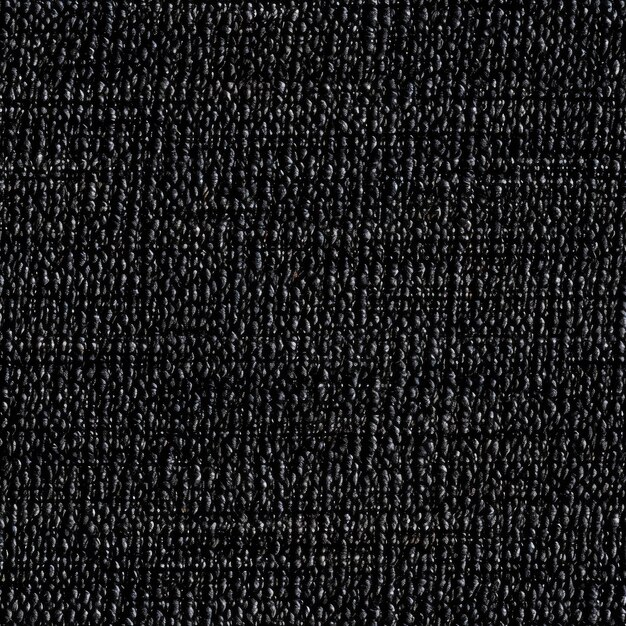 Makroaufnahme einer schwarzen Tweed-Textur mit einem subtilen Muster