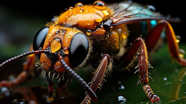 Makrobild eines Insekts