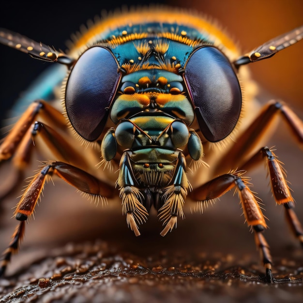 Makrofotografie eines Insekts