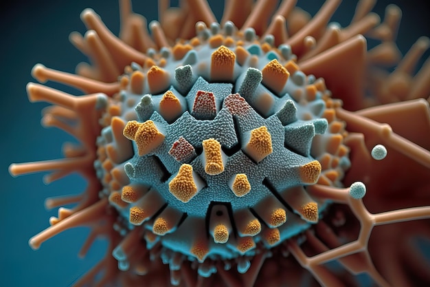 Makrofotografie-Virus