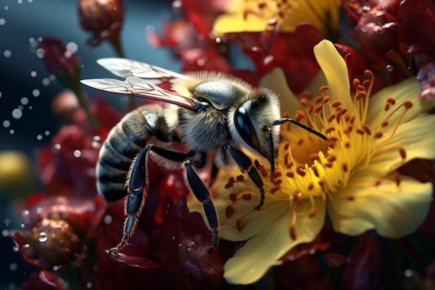 Makrofotografien von Insekten und Blumen