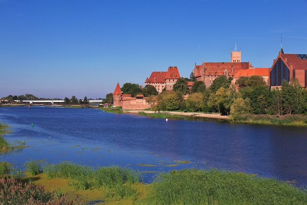 Malbork ist die Kreuzritterburg in Polen