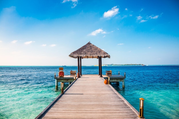 Maldivas, un lugar en la playa para bodas.