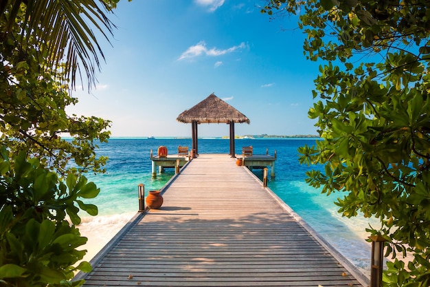 Maldivas, un lugar en la playa para bodas.