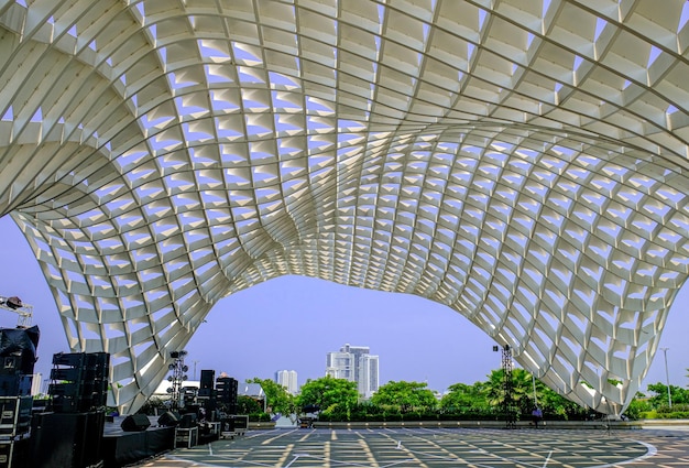 Foto malerische aussicht auf den apec-park danang