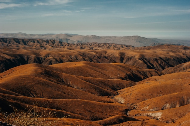 Malerische Berge in Peru. Hochland von Peru, Tal Kolka.