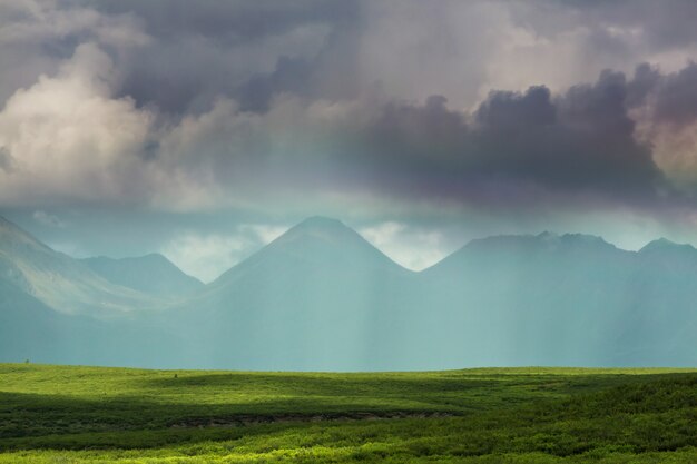 Malerische Berge von Alaska. S.