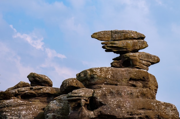 Malerischer Blick auf Brimham Rocks im Yorkshire Dales National Park