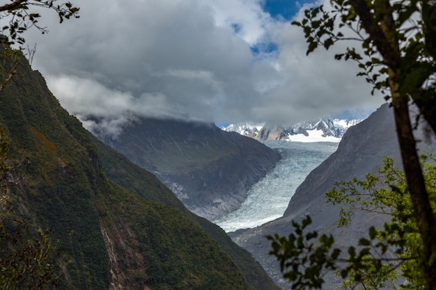 Malerischer Blick auf den Franz-Joseph-Gletscher in Neuseeland