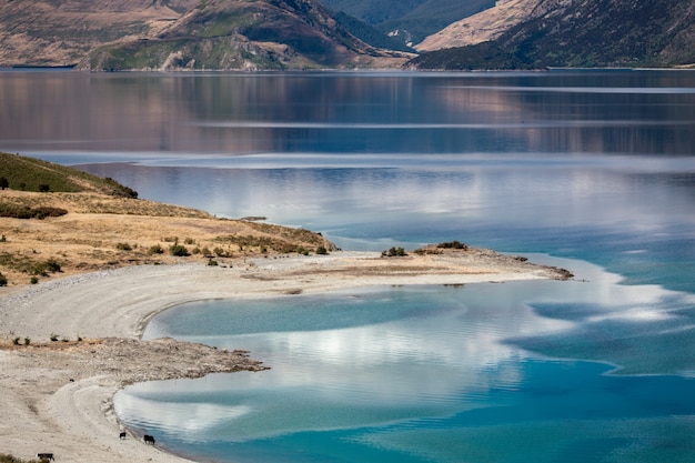 Malerischer Blick auf den Lake Hawea