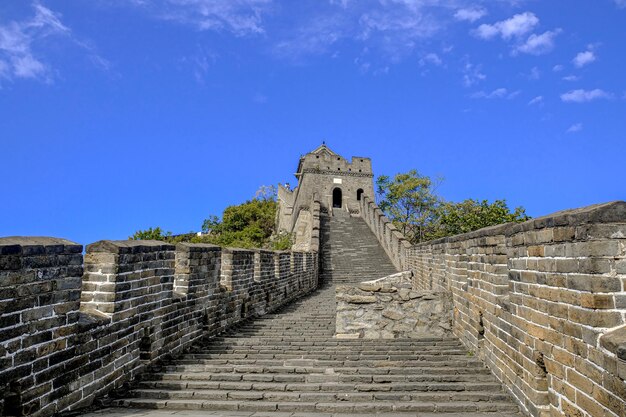 Malerischer Blick auf die Mutianyu-Chinesische Mauer in Peking