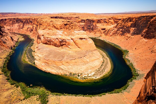 Malerischer Horseshoe Bend Canyon am Colorado River in Arizona Horseshoe Bend und Colorado River