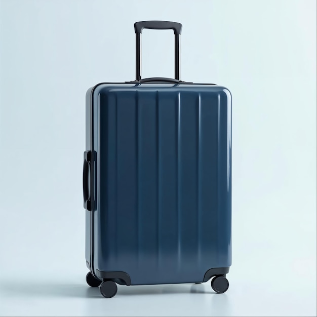 Maleta azul elegante.